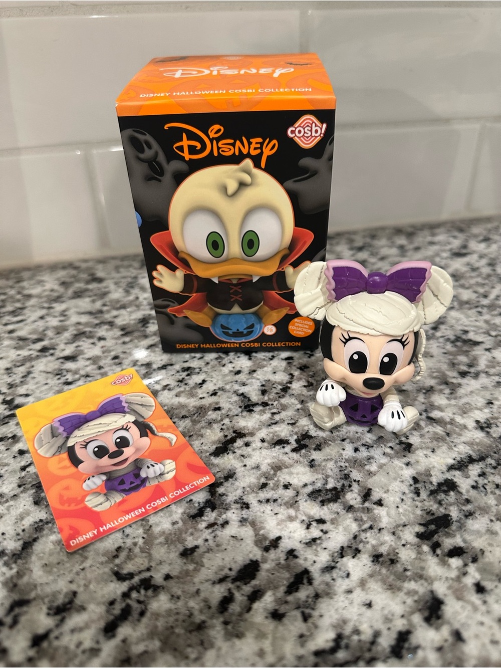Disney Minnie Mouse Cosbi Figure - Purple & White